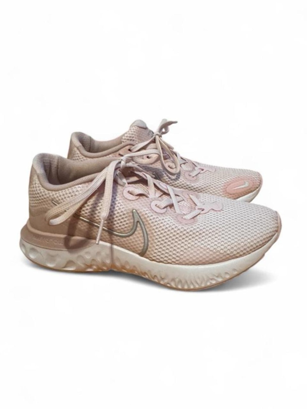 Nike Renew Run 3 sneakers in pink & white, size US 7.5